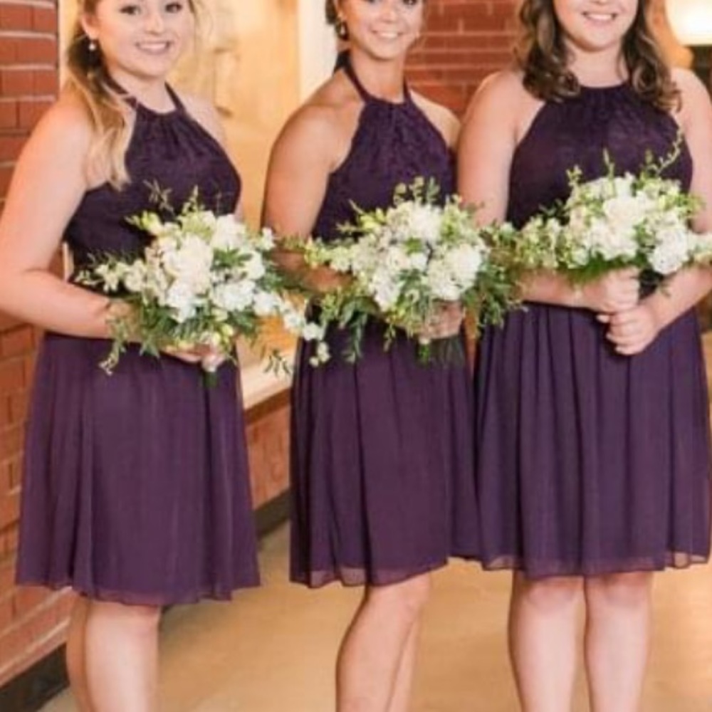 Gorgeous Plum bridesmaid dress